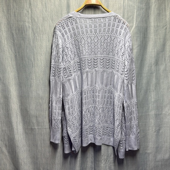 🚩 Wild skye blue Women's Light Knit Sweater size XXL - Picture 6 of 7